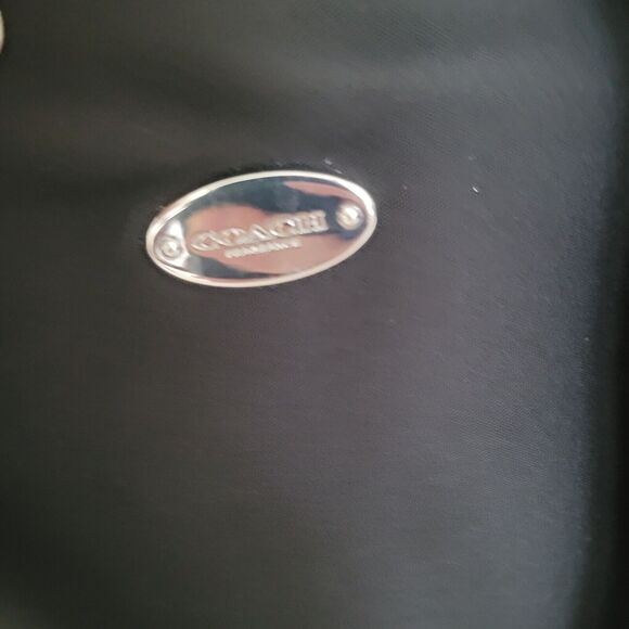 Coach Fragrance Tote Bag Black/Silver Glitter Large Glam Shopping Bag - Picture 8 of 10